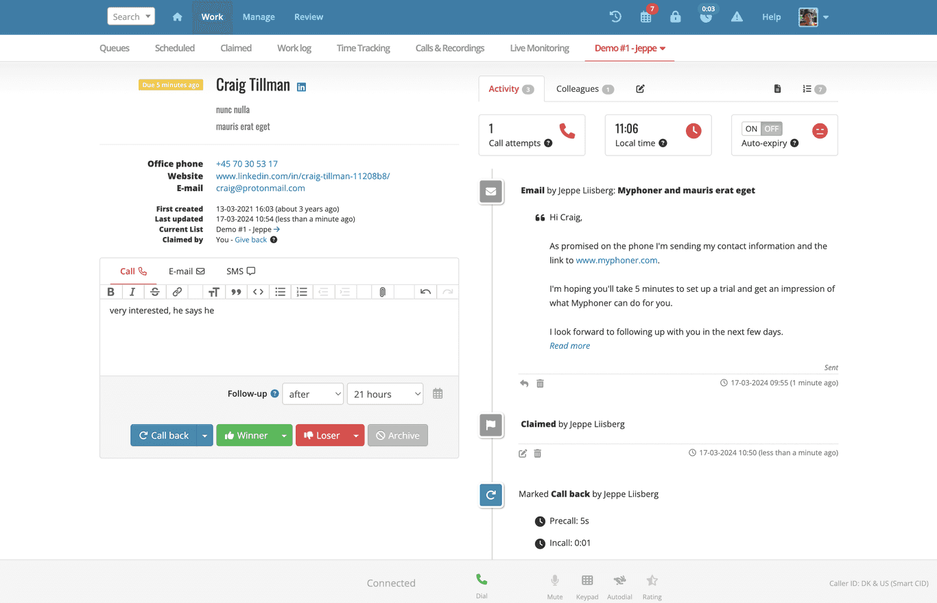 Stream Line Email Streamline email follow-ups for your sales calls.